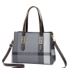 Sac a main - Simili cuir - Noir Beige - Jacaranda Tunisie