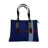 Sac a main - Simili cuir - Noir Beige - Jacaranda Tunisie