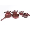 Batterie granite OMS 10 pièces - Rouge