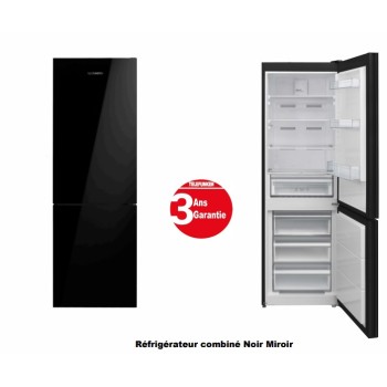REFRIGERATEUR COMB TELEFUNKEN 341 LITRES NO FROST NOIR MIROIR