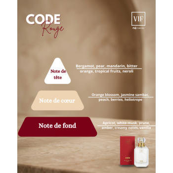 Parfum Femme Code Rouge 50 ml