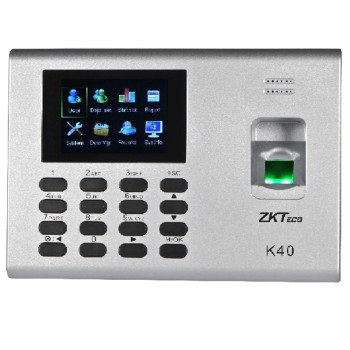 Pointeuse ZKTECO K40 Pro À Empreintes Digitales & Badges