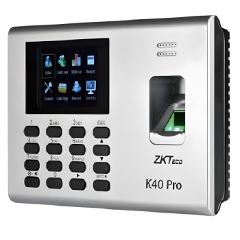Pointeuse ZKTECO K40 Pro À Empreintes Digitales & Badges