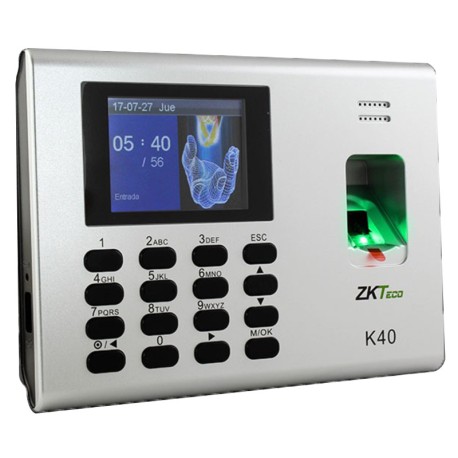 Pointeuse ZKTECO K40 Pro À Empreintes Digitales & Badges