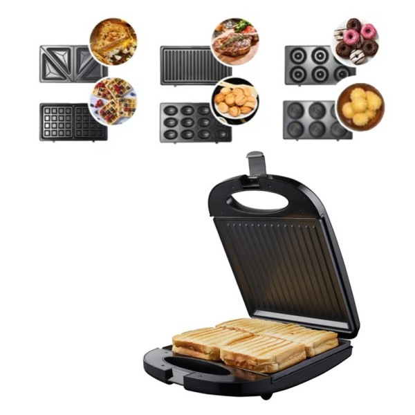 Appareil à Panini 6EN1 FLORENCE HK-411 1500W - Rouge