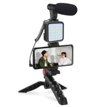 Kit de Production Vidéo Avec Trépied AY-49 Noir