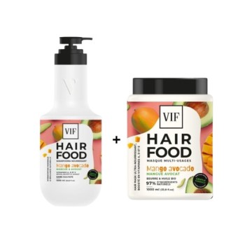 Shampoing + Masque Hair food Mangue avocat 1000 ml