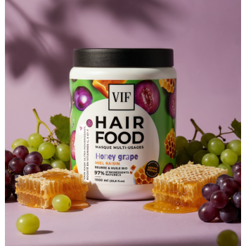 Shampoing + Masque Hair Food Miel & Raisin – 1000 ml