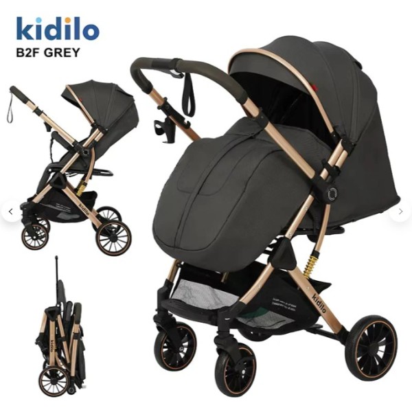 POUSSETTE VALISE KIDILO B2F Avec cache pied