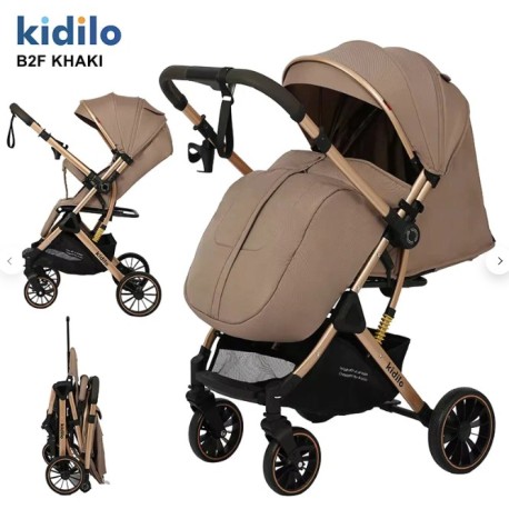 POUSSETTE VALISE KIDILO B2F Avec cache pied