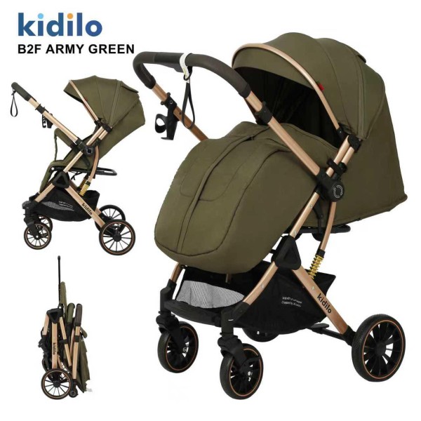 POUSSETTE VALISE KIDILO B2F Avec cache pied