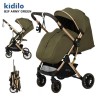 POUSSETTE VALISE KIDILO B2F Avec cache pied
