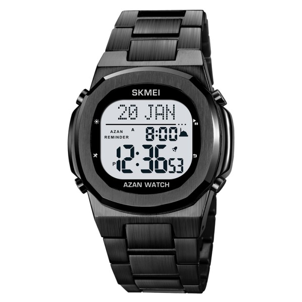 Montre numérique étanche en acier inoxydable pour Hommes & Femmes Skmei 2036