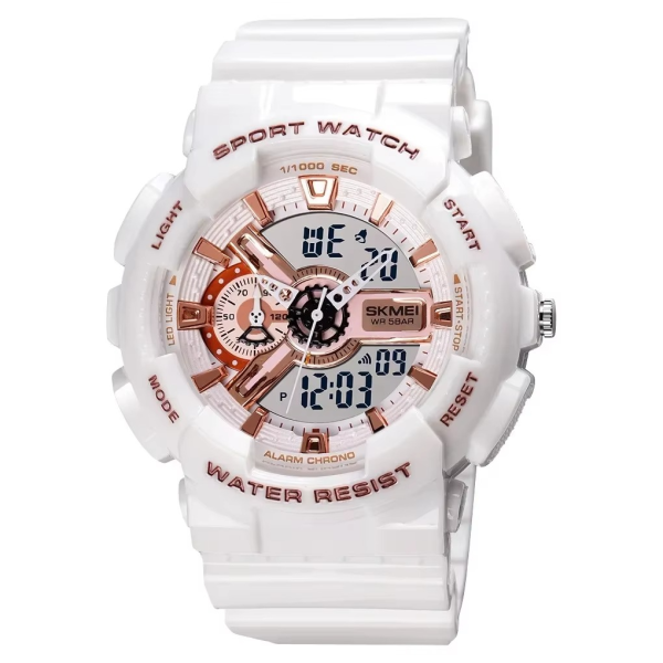 Montre numérique à la mode antichoc, étanche, chronographe LED, réveil, Cool Unisexes Skmei 1688