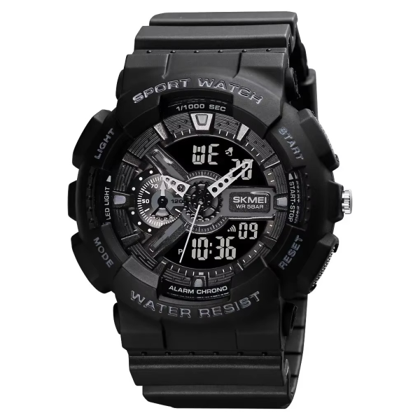 Montre numérique à la mode antichoc, étanche, chronographe LED, réveil, Cool Unisexes Skmei 1688