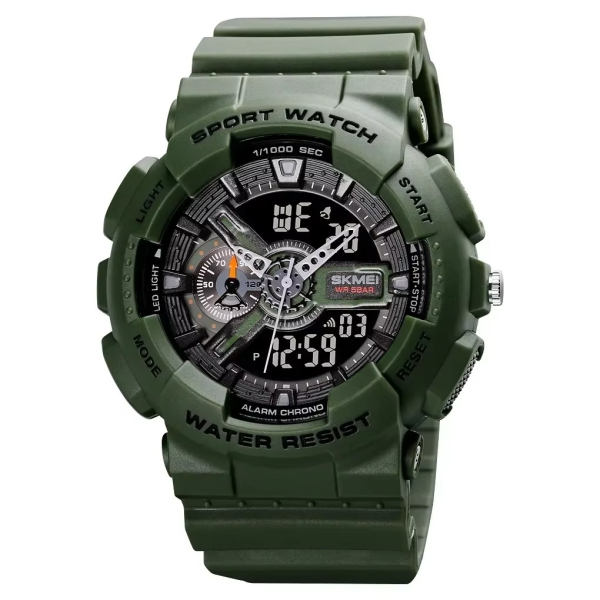 Montre numérique à la mode antichoc, étanche, chronographe LED, réveil, Cool Unisexes Skmei 1688