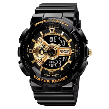 Montre numérique à la mode antichoc, étanche, chronographe LED, réveil, Cool Unisexes Skmei 1688