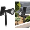 Lampe LED imperméable à énergie solaire