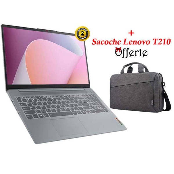 PC Portable LENOVO IdeaPad Slim 3 15AMN8 AMD RYZEN 3 8G 256G SSD - Gris