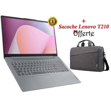 PC Portable LENOVO IdeaPad Slim 3 15AMN8 AMD RYZEN 3 8G 256G SSD - Gris