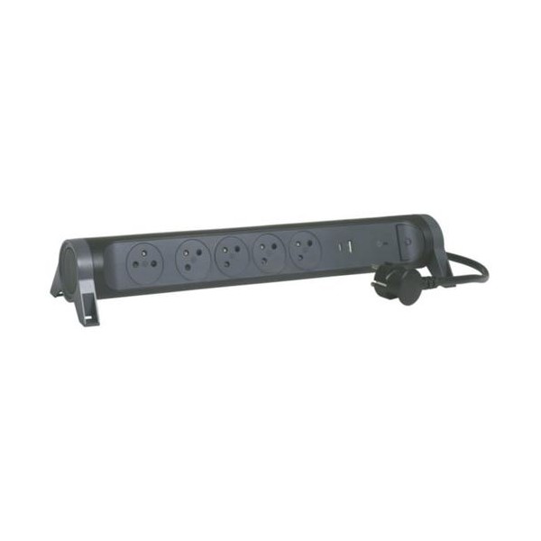 Multiprises LEGRAND 5 Prises 2P+T 1.5M - Noir
