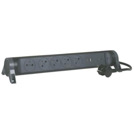Multiprises LEGRAND 5 Prises 2P+T 1.5M - Noir