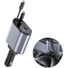 Chargeur de Voiture 4en1 Ultra Rapide 120W & Câbles Rétractables