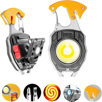 Briquet Electrique Lampe de poche,Porte-clés, Tournevice, 500 lumens, 7 modes d’éclairage
