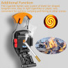 Briquet Electrique Lampe de poche,Porte-clés, Tournevice, 500 lumens, 7 modes d’éclairage