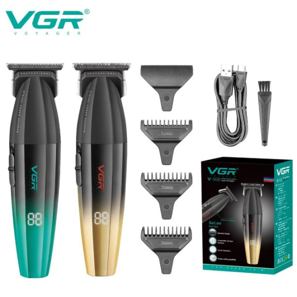 Tondeuse à cheveux professionnelle , 9 000 tr/min, lame en T, Salon de coiffure VGR 906