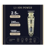 Tondeuse à cheveux professionnel avec boîtier en métal -LED Zéro Précision VGR V-901