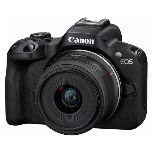 Appareil Photo Hybride CANON EOS R50 24,2 MP + Objectif RF-S 18-45 S - Noir