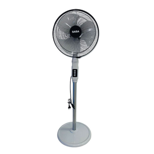 Ventilateur Sur Pied SABA Smart Piano 16″ Blanc & Noir