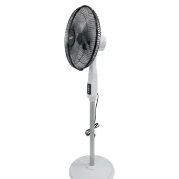 Ventilateur Sur Pied SABA Smart Piano 16″ Blanc & Noir