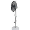 Ventilateur Sur Pied SABA Smart Piano 16″ Blanc & Noir