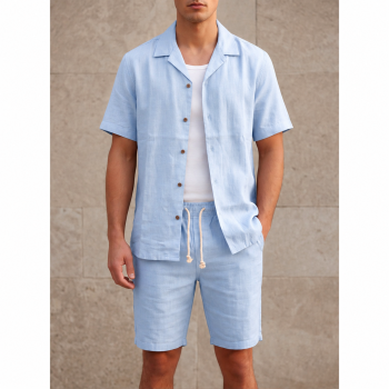 Chemise en Lin pour Homme à Manches Courtes - Life Style Butiken