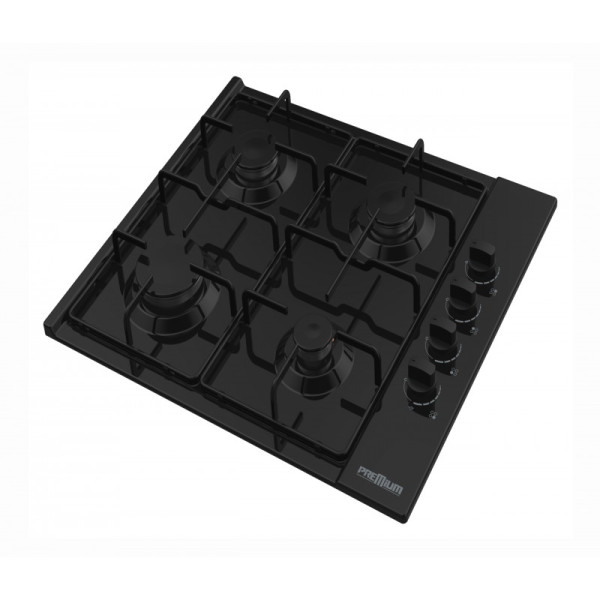 Plaque de Cuisson Encastrable Premium APE641-BS01 4 Feux 60Cm Noir