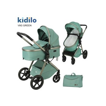 Poussette Landau KIDILO V8G Avec Sac Maman