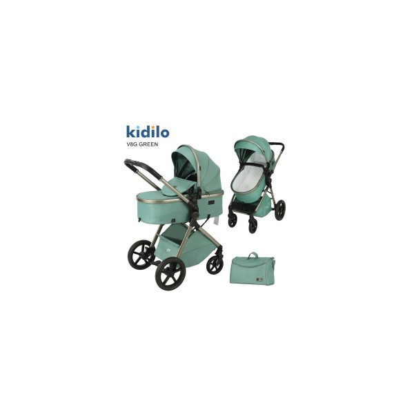 Poussette Landau KIDILO V8G Avec Sac Maman