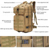 Sac à dos tactique militaire 3 jours, sac d'assaut, sac Molle de l'armée, sac à dos 35L