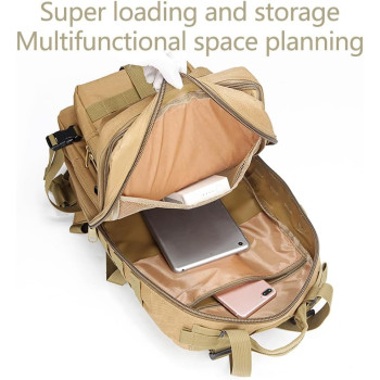 Sac à dos tactique militaire 3 jours, sac d'assaut, sac Molle de l'armée, sac à dos 35L