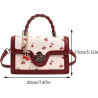Sac bandoulière polyvalent à imprimé cerises