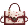 Sac bandoulière polyvalent à imprimé cerises