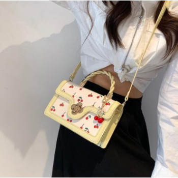 Sac bandoulière polyvalent à imprimé cerises