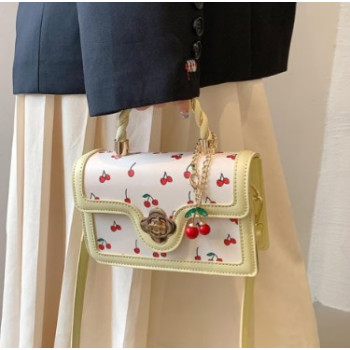 Sac bandoulière polyvalent à imprimé cerises