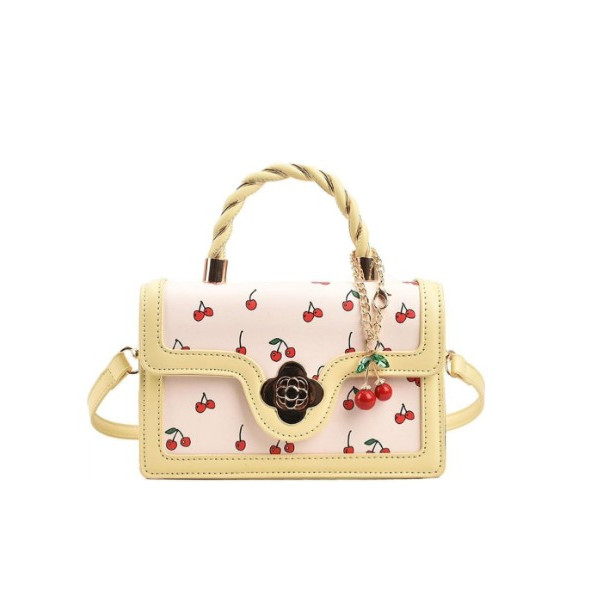 Sac bandoulière polyvalent à imprimé cerises