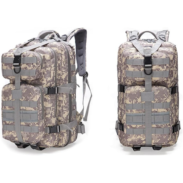 Sac à dos tactique militaire 3 jours, sac d'assaut, sac Molle de l'armée, sac à dos 65L+