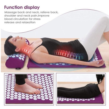 Tapis d’acupression et oreiller – soulager les douleurs sciatiques-cou et du dos