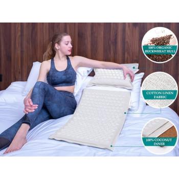 Tapis d’acupression et oreiller – soulager les douleurs sciatiques-cou et du dos