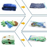 Pack 5 Sacs de rangement sous vide avec pompe